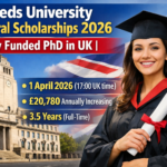 Leeds University Doctoral Scholarships 2026 | Fully Funded PhD in UK NF Consultants